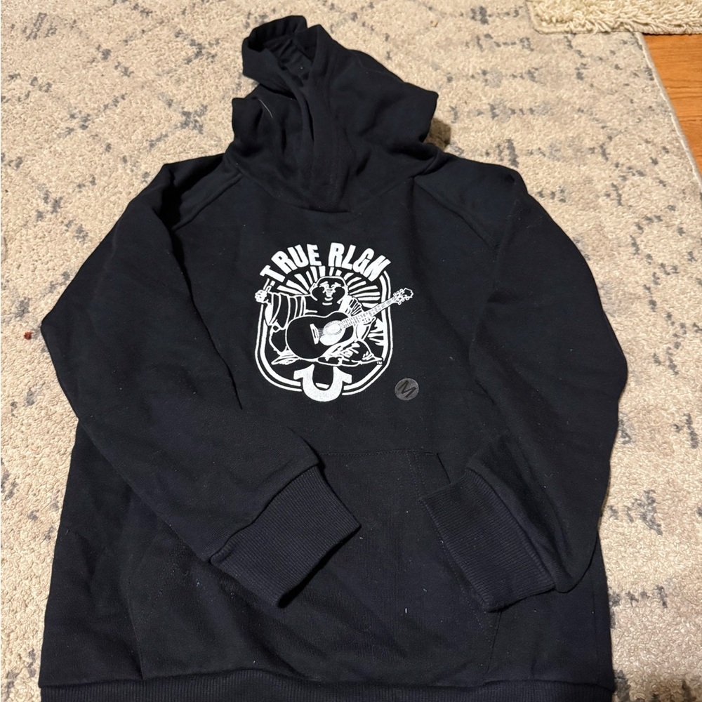 True Religion Black Hoodie for boys